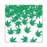 Fanci-fetti Green Weed Pot Leaf Shape Confetti 1oz