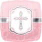 Anagram 18" Baby Pink Communion Blessings Square Foil Balloon Party Decor