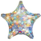 Shiny Fireworks Holographic Star Balloon