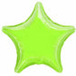 19" Star Shaped Solid Color Foil Balloon Lime Green