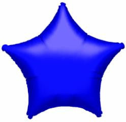 19" Star Shaped Solid Color Foil Balloon Metallic Purple