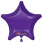 19" Star Shaped Solid Color Foil Balloon Quartz Purple