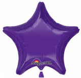 19" Star Shaped Solid Color Foil Balloon Quartz Purple