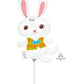 Mini Air Filled Easter Bunny Rabbit Balloon for Easter