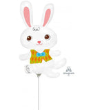 Mini Air Filled Easter Bunny Rabbit Balloon for Easter