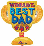 Best Dad Ever Trophy Foil Balloon
