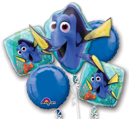 Anagram Finding Dory Nemo Birthday Balloon Bouquet 5 Mylars