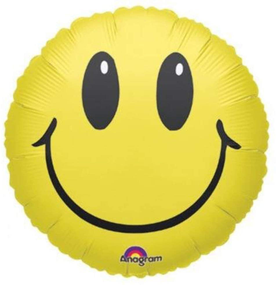 28" Jumbo Smiley Face Foil Balloon Party Decor