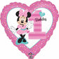 1st Birthday Minnie Mouse Pink Foil Balloon