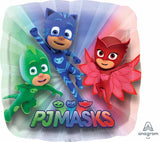 28" PJ Masks Owlette Gekko Catboy Jumbo Foil Balloon