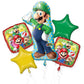Luigi Balloon Bouquet for Happy Birthday