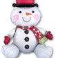 Sitting Snowman on a Shelf Air Filled