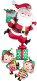 Huge Santa Claus Elves Gift Balloon