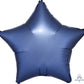 Anagram 19" Azure Star Satin Luxe Shimmering Matte Decorative Foil Balloon Party Decor