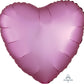 Anagram 18" Flamingo Heart Satin Luxe Shimmering Matte Decorative Foil Balloon Party Decor