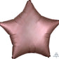 Anagram 19" Rose Copper Star Satin Luxe Shimmering Matte Decorative Foil Balloon Party Decor
