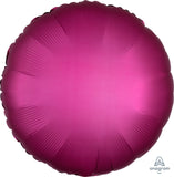 Pomegranate Hot Pink Round Satin Balloon