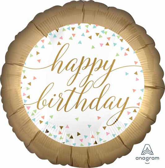 Pastel Confetti Happy Birthday Foi