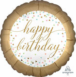 Pastel Confetti Happy Birthday Foi