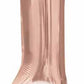 16" Air-Filled Exclamation Point ! Shape Foil Balloon Rose Gold