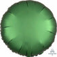 18" Round Satin Luxe Emerald Green Foil Balloon