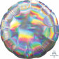 18" Round Iridescent Silver Foil Balloon