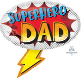 Superhero Dad Jumbo Foil Balloon