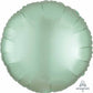 18" Round Satin Luxe Mint Green Foil Balloon
