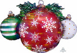 35" Christmas Ornament Shaped Helium Balloon