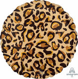 18" Round Leopard Print Foil Balloon