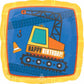 18" Happy Birthday Construction Equipment Foil Balloon