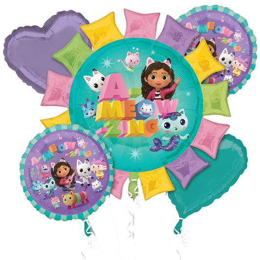 Gabby's Doll House Birthday Balloon Bouquet