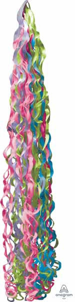 Jewel Tones Paper Tissue Swirls Twirls Tassel