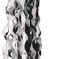 Paper Tissue Swirls Twirls Tassel Black Grey White