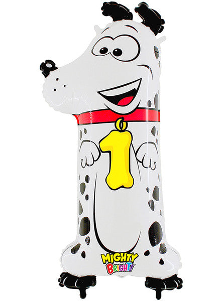 Number 1 Gecko Supershape Number Birthday Balloon