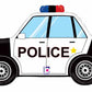 Jumbo Police Car Foil Balloon