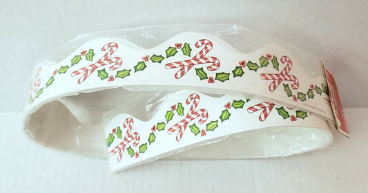 Christmas Border Candy Canes & Holly