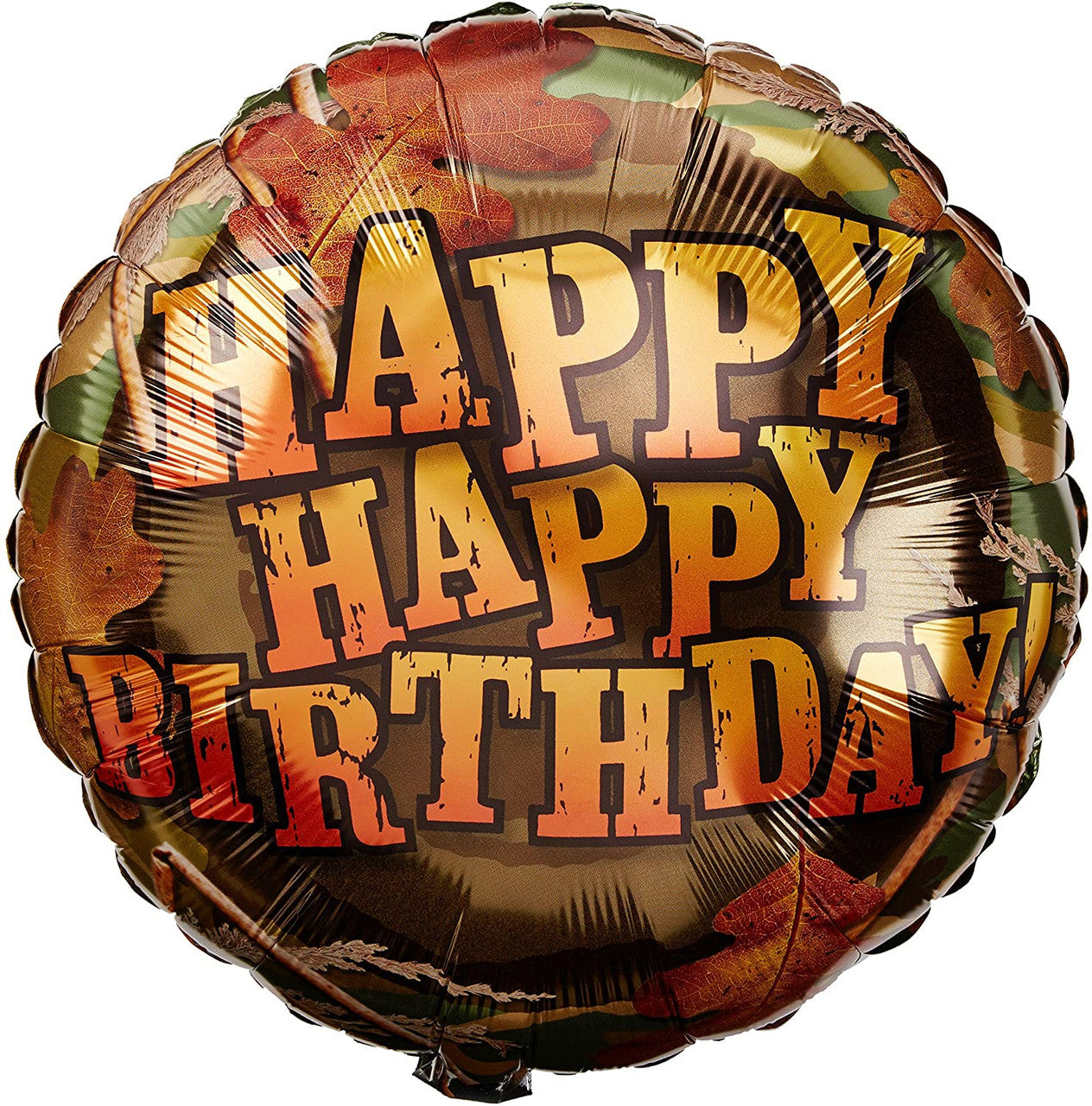 Camo Hillbillies Happy Birthday Mylar Balloon