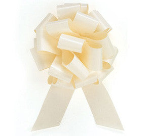 20 Loops Pull Ribbon Bow In Ivory