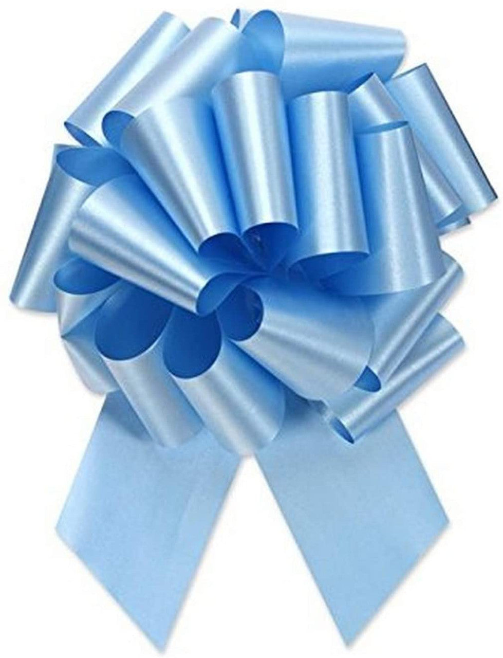 20 Loops Pull Ribbon Bow In Light Blue