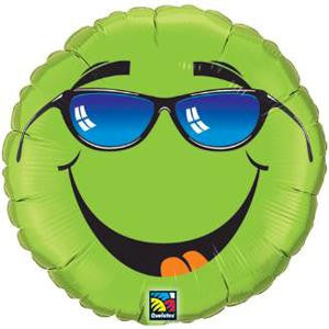 18" Keep Cool Smiley Face Foil Balloon Party Decor