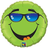 18" Keep Cool Smiley Face Foil Balloon Party Decor