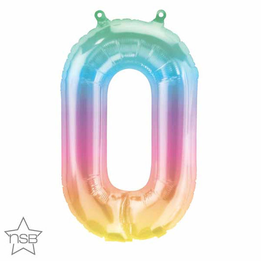 16" Air-Filled No. 0 Shape Foil Decor Jelly Ombre