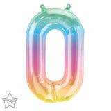 16" Air-Filled No. 0 Shape Foil Decor Jelly Ombre