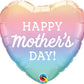 Qualatex 18" Happy Mother's Day Pastel Ombre Foil Balloon Party Decor