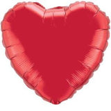 18" Heart Shaped Ruby Red Foil Balloon