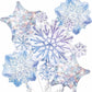 Snowflakes Bouquet Foil Balloon Party Decor