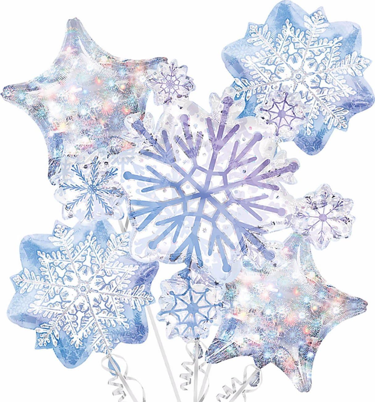 Snowflakes Bouquet Foil Balloon Party Decor