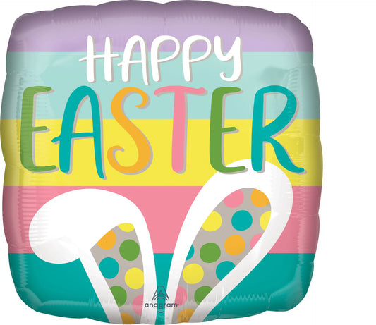 Easter Bunny Ears Foil Balloon 18"
