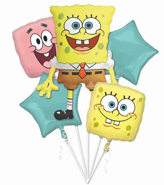 SpongeBob Squarepants Foil Balloon Bouquet